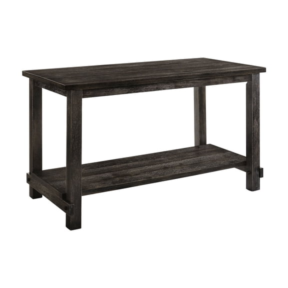 Gray Counter Height Table with Storage Compartment | Sturdy Build, Suitable for Home