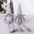 thumbnail image 1 of Gray Couple Christmas Swedish Gnomes - 2Packs Handmade Swedish Tomte Santa Figurine Plush Elf, Long Leg Gnomes Plush Elf Xmas Thanksgiving Decor, 1 of 9