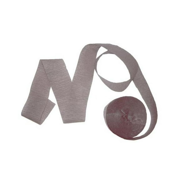 Gray Crepe Streamer | Gray Garland | Gray Party Streamers - 1 3/4in. x 81ft. - 1 Roll (fdp96021)