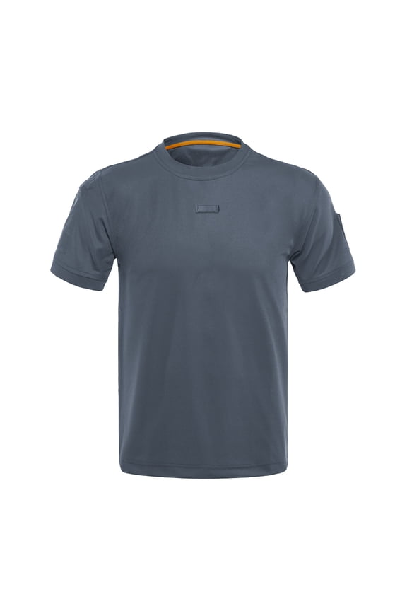 Gray Crew High Neck T Shirts for Man Fall Summer Short Sleeve Lounge Basic Tops Shirt Man 2026 Clothing Fashion Country Concert 3XL