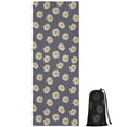 thumbnail image 1 of Gray Daisy Flower Pattern Hot Yoga Mat Towel Non Slip for Hot Yoga - Quick-Drying Yoga Mat Cover with 4 Corner Pockets with Travel Bag - Hot Yoga Towel Non Slip 74"x26", 1 of 6