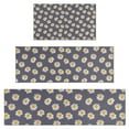 thumbnail image 1 of Gray Daisy Flower Pattern Kitchen Rugs Sets Of 3,Kitchen Runner Rugs Non Skid Washable,Decorative Kitchen Floor Mats for Kitchen,Sink,Laundry,17"x30"+ 17"x47" + 17"x59", 1 of 6