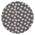 thumbnail image 1 of Gray Daisy Flower Pattern Round Fitted Tablecloth with Elastic Edge,Dining Table Cover Waterproof,Outdoor Round Tablecloth for Camping,Dining,Indoor and Outdoor, 1 of 7