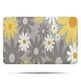 thumbnail image 1 of Gray Daisy Flower Yellow Blooms Pattern Bathroom Rugs Mat,Non Slip Microfiber Bathroom Rug,Rubber Backing,Soft Bathroom Mats for Bathroom Floor,Tub and Shower,17x27in(43x68cm), 1 of 5