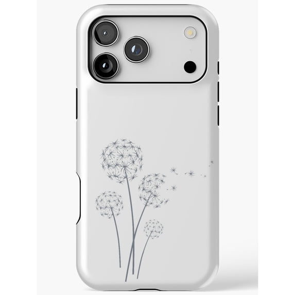 Seed Casing Gray Dandelion Seed Heads Tough Case for Apple iPhone Series ...