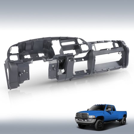 Dash Core Support Frame Single Aux Fit for Dodge Ram 1998-2001 Dashboard Structure Gray