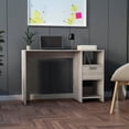thumbnail image 1 of Gray Desk with Storage Features / Create a Functional Office Space, 1 of 5