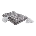 thumbnail image 1 of Gray Diamond Lattice Throw, 1 of 3