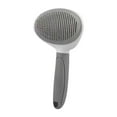 Gray Dog Hair Clean Brush Pet Cat Massage Comb Grooming Hair Removal