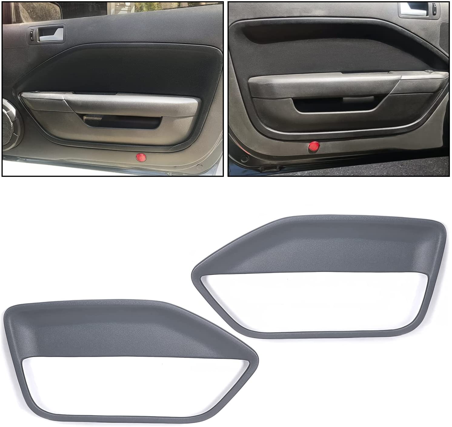Gray Door Insert Covers Replacement Compatible with 20052009 Ford