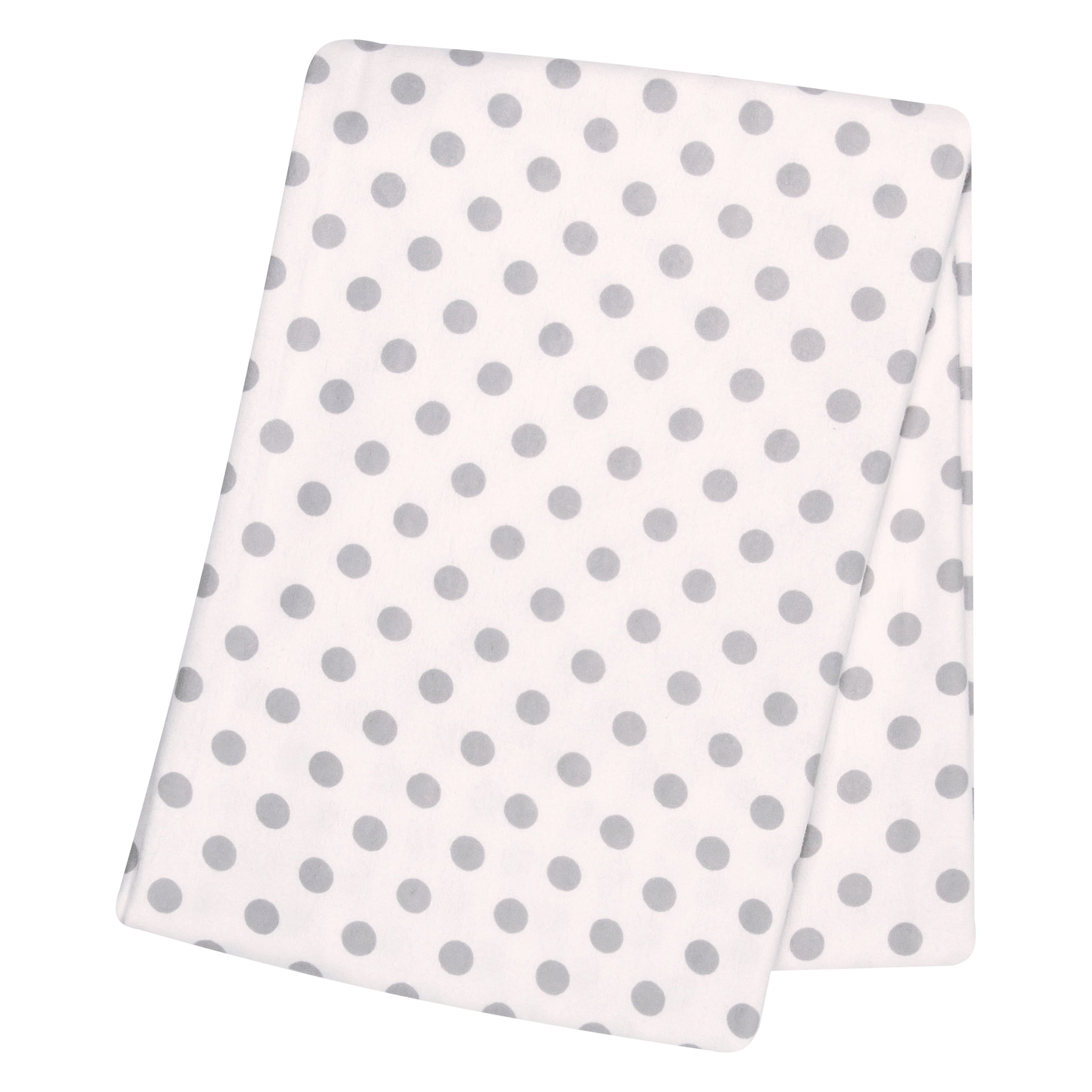 Gray Dot Flannel Swaddle Blanket