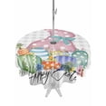 thumbnail image 1 of Gray Easter Outdoor Tablecloth - 54 Inch Round Dining Table Cover, Spring Polka Dots Bunny Easter Eggs Plaid Waterproof Outdoor Table Cloth with Umbrella Hole & Zipper for Picnic/Patio/Party, 1 of 7