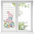 thumbnail image 1 of Gray Easter Window Privacy Film, Spring Polka Dots Bunny Easter Eggs Plaid Static Cling UV Sun Blocking Heat Control Window Tint Day and Night, Non-Adhesive One Way Privacy Cover 19.6''x39.3'', 1 of 7