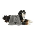 thumbnail image 1 of Bone Dry Gray Embroidered Paw Small Pet Towel (Set of 3) 15x30, 1 of 4