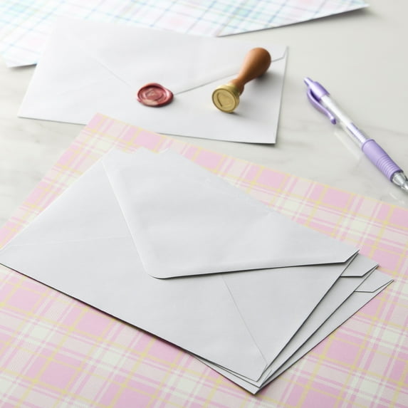Gray Envelopes by Recollections – A2 & A7 Sizes - 100 gsm Smooth Paper with Glue Seal - 12 Pack