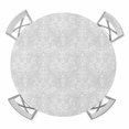 thumbnail image 1 of Gray Ethnic Round Tablecloth for 36-44 Inch Tables,Fitted Table Cover with Elastic Edge,Simple Boho Modern Chic Abstract Floral Motifs Waterproof Outdoor Table Cloth Protector for Patio Garden Dinner, 1 of 9