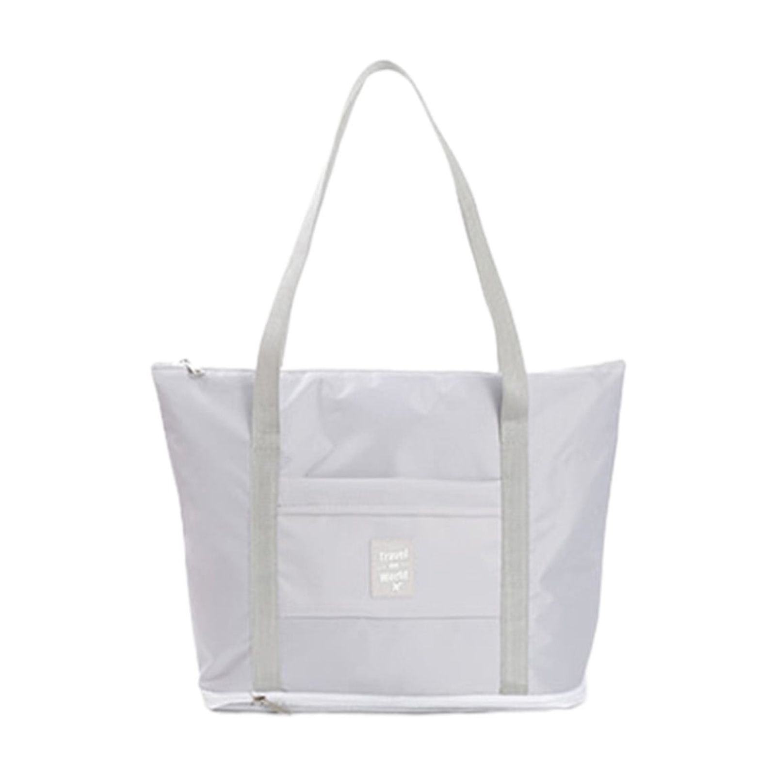 Portable Totes Gray Expandable Foldable Travel Storage Bag, Waterproof Portable Tote ...