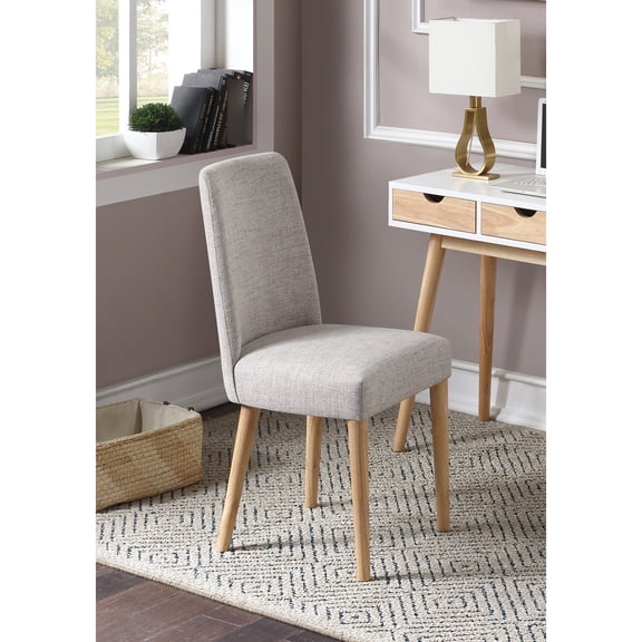 Gray Fabric Chair With Solid Wood Legs For A Chic Home Comfortable And Construction