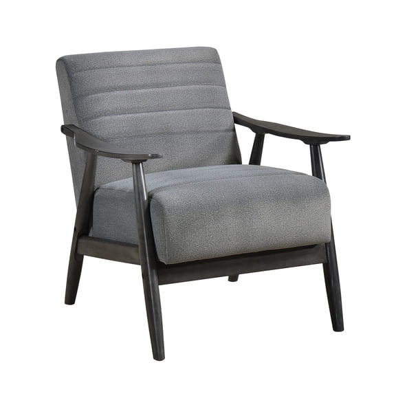 Gray Fabric Upholstery and Brick Gray Frame / Subtle Decor for Casual Homes