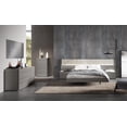thumbnail image 1 of Gray Finish L.E.D Lights Queen Size Platform Bedroom Set 5Pcs Modern J&M Porto, 1 of 5