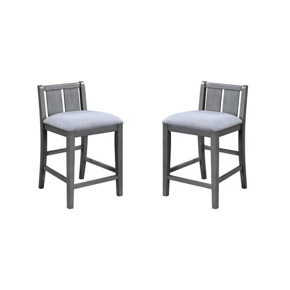 Gray Finish Upholstered Seats | Kitchen Conversations, Comfort