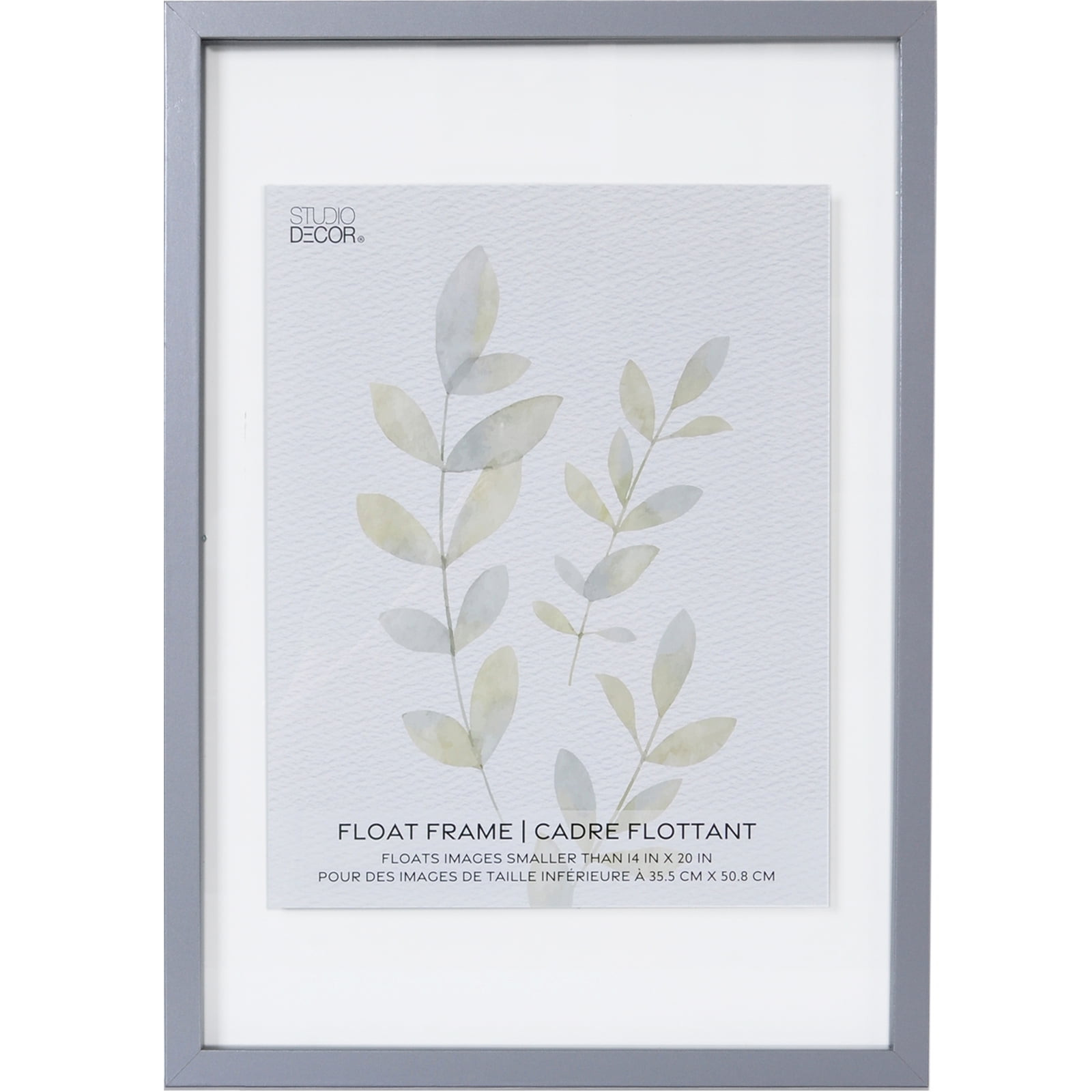 14” x 20” Gray Plastic Float Frame