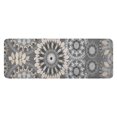 thumbnail image 1 of Gray Floral Mandala and Leaf Pattern Kitchen Rug Mat,Kitchen Runner Rugs Non Skid Washable,Decorative Kitchen Floor Mats for Kitchen,Sink,Laundry,17"x47.2", 1 of 7
