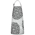 thumbnail image 1 of Gray Floral Pattern Apron-Garden Aprons for Women with Pockets-Cotton Linen Waterproof Kitchen Cooking Gardening Aprons Adjustable for Kitchen,Cooking,BBQ and Salon 33x27 Inch, 1 of 7