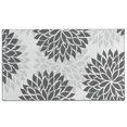 thumbnail image 1 of Gray Floral Pattern Door Rugs,Washable Non Slip Door Mats Indoor,Decorative Door Mats,Entry Mat Indoor for Entrance,Bedroom,Kitchen,Bathroom,17"x30", 1 of 6