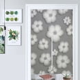 thumbnail image 1 of Gray Floral Pattern Print Door Curtain Nordic Living Room DoorCurtain Porch Partition Curtain Kitchen Rative Half Curtain, 1 of 4