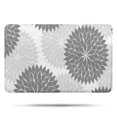 thumbnail image 1 of Gray Floral and Petal Pattern Bathroom Rugs Mat,Non Slip Microfiber Bathroom Rug,Rubber Backing,Soft Bathroom Mats for Bathroom Floor,Tub and Shower,17x27in(43x68cm), 1 of 5