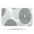 thumbnail image 1 of Gray Floral and Petal Pattern Bathroom Rugs Mat,Non Slip Microfiber Bathroom Rug,Rubber Backing,Soft Bathroom Mats for Bathroom Floor,Tub and Shower,17x30in(43x75cm), 1 of 5