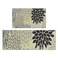 thumbnail image 1 of Gray Floral and Petal Pattern Kitchen Rugs Sets Of 2,Anti Fatigue Kitchen Mat Rugs Non Slip Washable,Decorative Kitchen Floor Mats for Kitchen,Sink,Laundry,17"x30"+17"x47", 1 of 7