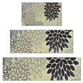 thumbnail image 1 of Gray Floral and Petal Pattern Kitchen Rugs Sets Of 3,Kitchen Runner Rugs Non Skid Washable,Decorative Kitchen Floor Mats for Kitchen,Sink,Laundry,17"x30"+ 17"x47" + 17"x59", 1 of 6