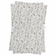 thumbnail image 1 of Gray Flowers Kitchen Towels Set of 2, Water Absorbent Dish Towel, Spring Summer Farmhouse Botanical Decorative Hand Towels - Quick Drying Cloth for Cooking Baking, 18x28 Inch, 1 of 8