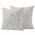 thumbnail image 1 of Gray Flowers Pillow Covers 2 Pack Vintage Farm Floral Plant Spring Country Pillowcase Waterproof Outdoor Throw Pillow Cover for Patio Garden Square Cushion 26”x26”, 1 of 9
