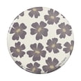 thumbnail image 1 of Gray Flowers Pinback Button Pin, 1 of 5