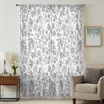 thumbnail image 1 of Gray Flowers Sheer Curtains 84 Inches Long, Farmhouse Pastoral Vintage Plants Branches Light Filering Curtains, Breathable Simi Curtain Privacy Drapes for Living Room Bedroom Window Treatment, 1 of 9