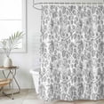 thumbnail image 1 of Gray Flowers Waterproof Fabric Shower Curtain,Farmhouse Pastoral Vintage Plants Branches Waterproof Fabric Shower Curtain for Bathroom Curtains Bathtubs Shower Curtains with 12 Hooks Extra Long 72x96, 1 of 8