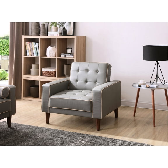 Gray Foam Bed Chair | Easy Conversion for Small Living Areas