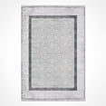 thumbnail image 1 of Gray Frame Viscose Area Rugs for Living Room Jacquard Textured Modern Rugs Soft Geometric Rug for Bedroom Washable Rug Non-Slip Bohemian Carpet Perfect for Dining Room Office Beige, 1 of 4