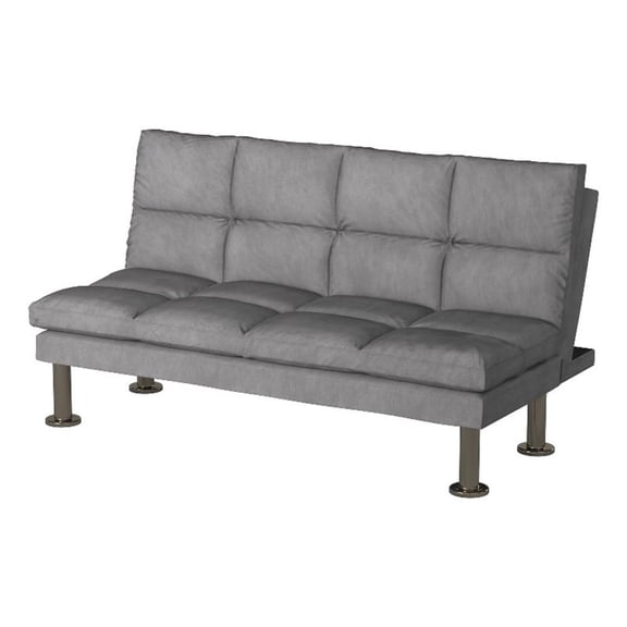 Gray Futon Sofa With Contemporary Style