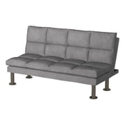 Gray Futon Sofa With Contemporary Style