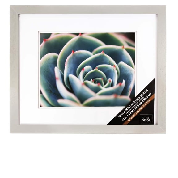 Studio Decor Gray Gallery Wall Frame with Double Mat