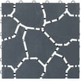 thumbnail image 1 of Gray Garden Path Track Interlocking Stone Look Design Pathway Tile Floor Paver, Pack of 4, 1 of 7