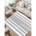 thumbnail image 1 of Gray Geometric Area Rug for Bedroom 5x7 Ft Fringe Super Soft fuzzy Throw Rug Non-Slip Fluffy Plush Indoor Floor Carpet for Living Room Nursery Home Decor, 1 of 8
