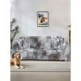thumbnail image 1 of Gray Geometric Couch Cover for Dogs, Modern Abstract Art Block Washable Sofa Covers Slipcover for Pets Dogs Futon Cover, Couch Recliner Covers, Oversized Chair Slipcover 71"x91", 1 of 9
