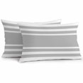 thumbnail image 1 of Gray Geometric Outdoor Pillow Covers Set of 2 Fringe Waterproof Throw Pillow Case Decorative Square Cushion Cover for Patio Couch Garden Balcony, 20"x12", 1 of 9
