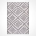 thumbnail image 1 of Gray Geometric Polyester Area Rugs for Living Room Jacquard Textured Modern Rugs Soft Geometric Rug for Bedroom Mid Century Washable Rug Non-Slip Bohemian Carpet Perfect for Dining Room Office Beige, 1 of 4