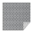 thumbnail image 1 of Gray Geometric Quatrefoil Pattern Square Tablecloth,Waterproof Square Table Cover,Wipeable Spillproof Washable Table Cover for Home Kitchen Party Decor 42"X42"(107x107cm), 1 of 6